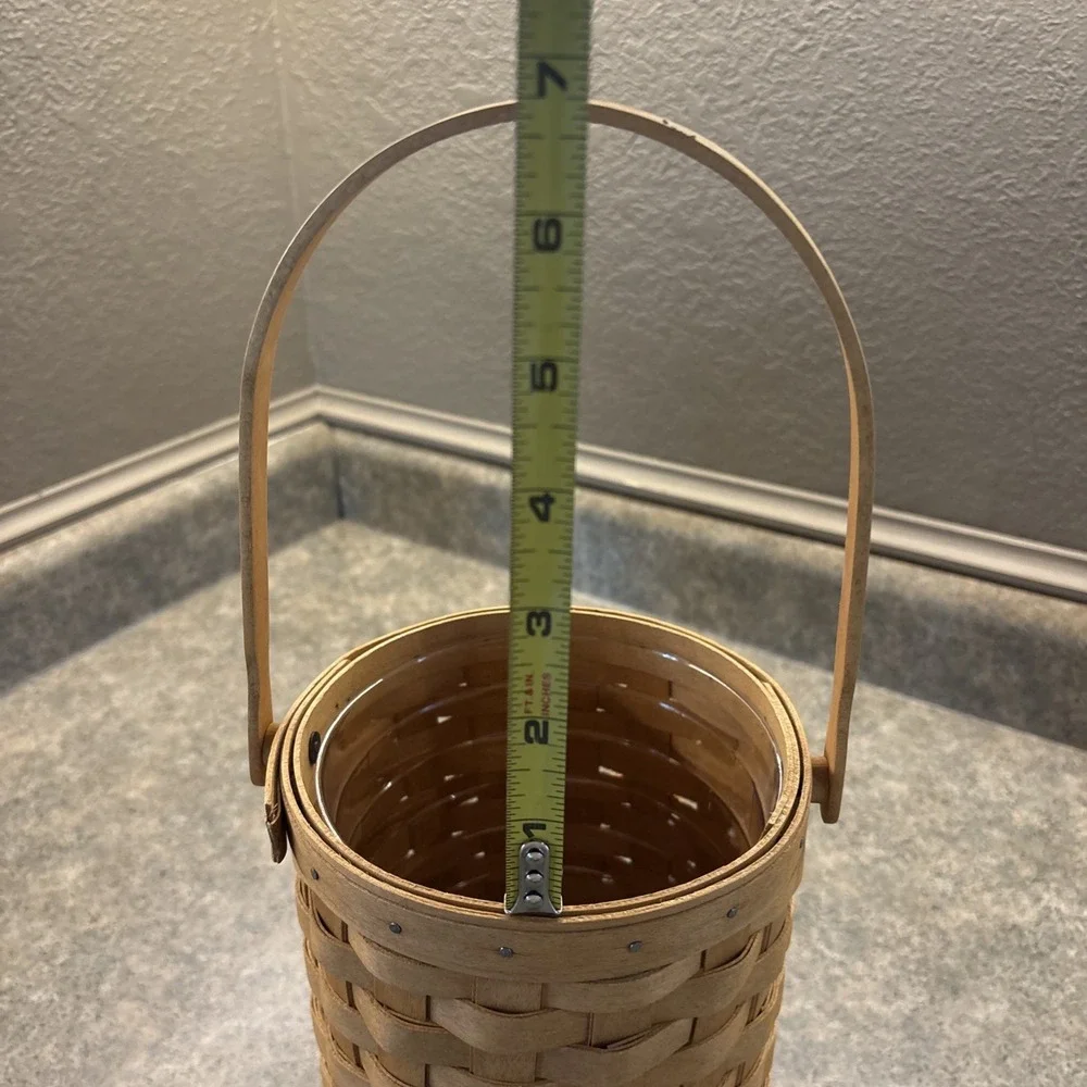 Longaberger Basket Lot Of 2 Handwoven 2005, 1997 Excellent Condition USA